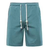 Muškarci Ljetni obični pamučni i platne kratke hlače za sportski zeleni