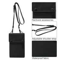 Torba za torbicu za križnu mobitel novčanik s kaišem, crna, G99900