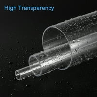 Uxcell Clear Clight cijev ID duljine okrugla plastična voda kruta cijev
