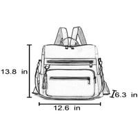 Prednjeg swalk-a ražnja gornjom rukom ručka ruksaka anti-krađa modni ruksak veliki kapacitet dame kaki