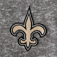 Muški antiguarni ugljen New Orleans Saints Fortune Quarter-Zip Jakne