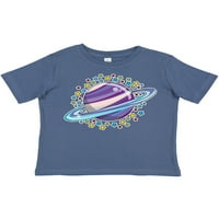 Inktastična planeta Saturn sa zvijezdama poklon dječaka malih majica ili majica Toddler