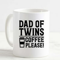 Žug kafe tata blizanaca kafe molim daljinu porodicu voli umorna bijela čaša smiješne poklone za rad