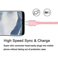 Tip C kabel. USB C do USB najlonske pletenice Brzo punjenje kabela velike brzine sinkronizirani kanal