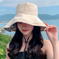 Ženski sunčani šešir sa širokim obrnutom obrnutom laganom sklopivom UV zaštitom šešira za sunčanje šešir
