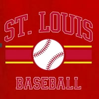 Divlji Bobby City of St Louis bejzbol Fantasy Fan Sports Muška majica, Crvena, velika