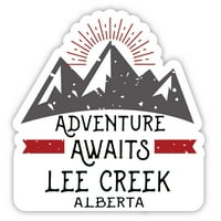 Lee Creek Alberta Suvenir Vinil naljepnica za naljepnicu Avantura čeka dizajn