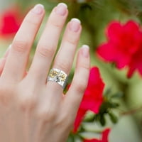 Ženska prstena moda umetnula dijamantna prstena lično lično ženski prsten za angažman prsten za prstenje