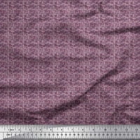 Soimoi Georgette viskoza tkanina Geometrijska mala tiskana zanatska tkanina sa dvorištem širom