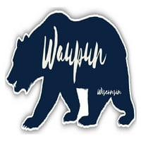 Waupun Wisconsin Suvenir 3x frižider magnetni medvjed dizajn