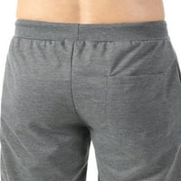 Paille muškarci Capri fitness hlače Jogger Solid Boja džepova usjeva pantalona za užarenje Ljetne dno