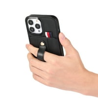 Kompatibilan sa koferom iPhone Pro ma Wallet s držačem kartice, PU kožnim utorima na kartici, prsten