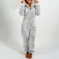 Owordtank zimske casual pidžama Rompers za žene dugih rukava