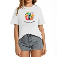 Obrazovanje se vraća na školske poklone Ženska elegantna grafička majica - ljetni vrhovi za žene