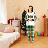 Porodični božićni PJS Usklađivanje setova prugasti elk xmas pidžama za žene muškarci za praznične jamme