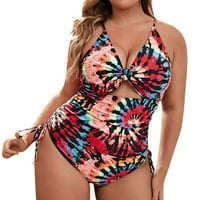 Jedan kupaći kostim za žene modne konzervativne gradijentne pruge velike plaže bikini kupaći komisionici