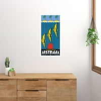 Australija Veliki barijerski greben poster 16in 24in višebojni trg za odrasle zapadna grafika