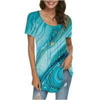 Ženska bluza plus veličine Udobno casual bluza s kratkim rukavima