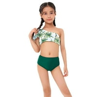 Caveitl 8- godina Djevojke Modni kupaći kostim set visoki struk seksi komično kostimi bez leđa Bikini