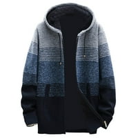 Entyinea muški džemperi Dugi rukav kabel pleteni kaput plus veličina ležerni džemper za zimsko svijetlo