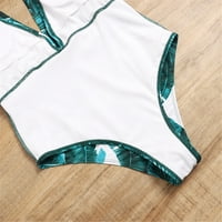 Bakinis kupaći kostim sportskih stila podstavljenog zelenog m