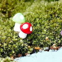 Greenred Mini umjetne minijature od gljiva vijučni vrt ornament zanatlije ružičaste s