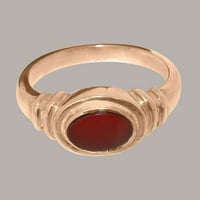 Britanci napravio 9k ružični zlatni prirodni prsten za uključivanje u unise - Opcije veličine - veličine