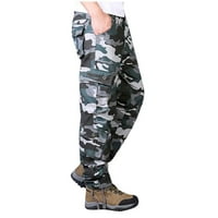 Aurouralne taktičke hlače za muškarce muške plus veličine čistog pamučne debele maskirne maskirne multi-džepne
