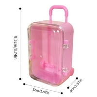 Mini kolica prozirna kutija za odlaganje, valjak za putni kofer Candy Bo lično kreativni vjenčani bombonski boli kolica za prtljag Casty Casty igračka