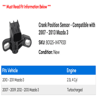 Senzor položaja radilice - kompatibilan sa - Mazda 2012