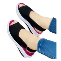 OAVQHLG3B Ženske sandale na čišćenju Ženske cipele Modna čvrsta boja Minimalistička riblja usta Debela