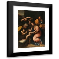 Sljedbenik Rafaela Crni modernog uokvirenog muzejskog umjetničkog tiska pod nazivom - Sveta porodica