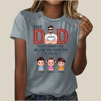 Smiješno pismo Ispis T majice Dragi tata zaboravljaj očev dan, volimo te svaki dan unise ljeto smiješna majica