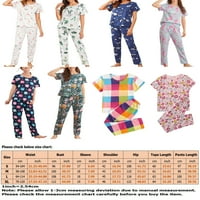 Noća noćna odjeća u noći rublja pidžama pidžamas set cvjetni ispis za spavanje dame udobne odjeće u
