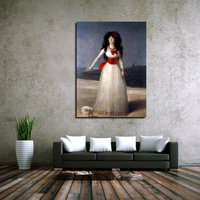 Francisco Goya Slikarstvo Art Print The White Duchess Platno Art Print Frame Wall Art