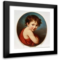 Elisabeth Louise Vigée Le Brun Black Moderni uokvireni muzej Art Print pod nazivom - Portret Michela