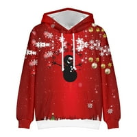 Božićna košulja Slatka božićna grafički tee za žensku božićnu košulju Božićni 3D džemper dugi rukav