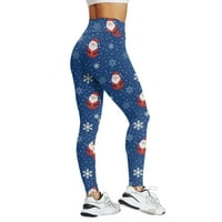 Nogavica za žene božićne serije serije visokog struka Kompresioni hlače za jogu trčanje teretane i dnevne