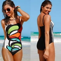 TELISOE WOGE WOGIMWER BIKINI Ispisuje jednu push-up podstavljenu kupanje odjeći za plažu za plažu Multicolor