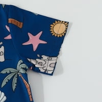 Toddler Boys Girls Modne odjeće Postavi kratki rukav crtani otisci majica vrhovi kratke hlače dječje