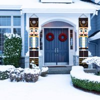 71 Nutcracker Božićni ukrasi, vanjski zatvoreni Xmas Baneri Viseći znak za kućna vrata ulaznog vrata