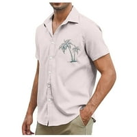 Elneeya Muška košulja kratkih rukava muške odjeće jednokratno rever muške odjeće casual udobna majica