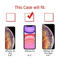 Za Apple iPhone telefonsku futrolu Slim-Fit TPU zaštitna futrola, sa zaštitnim zaslonom od kaljenog