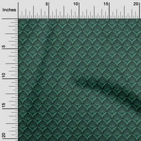 Onuone viskozni dres morski zeleni tkanini Geometrijski cvjetni opseg opskrbe Ispisuje šivanje tkanine