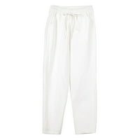 SoighXZC Womens Fit Capri hlače Široka pantalona za salon širokog nogu Casual Capris Ljetne palika hlače