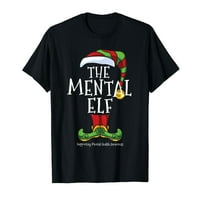 Svijest o mentalnom zdravlju ELF Porodica koja odgovara božićnoj pidžami majici
