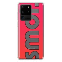 Samsung Galaxy s Ultra Shoototo Clear Hybrid Zaštitna futrola Crvena ružičasta Clear Funny Tekst Citat Smol Cover