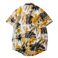 Havajska majica za muškarce dječake Funky casual gumb down skrozleeve unisex