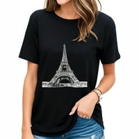 Eiffel Towernin Modna ženska majica za grafiku - savršena za Ljetni PARIS LOVER pokloni