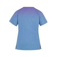 Bluze za žene Dressy Casual Crew kratkih rukava Crt Ljetne košulje 3xl